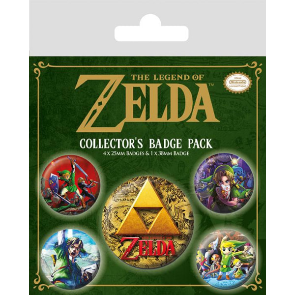 Badge Pack - The Legend Of Zelda (Classics) Multicolor