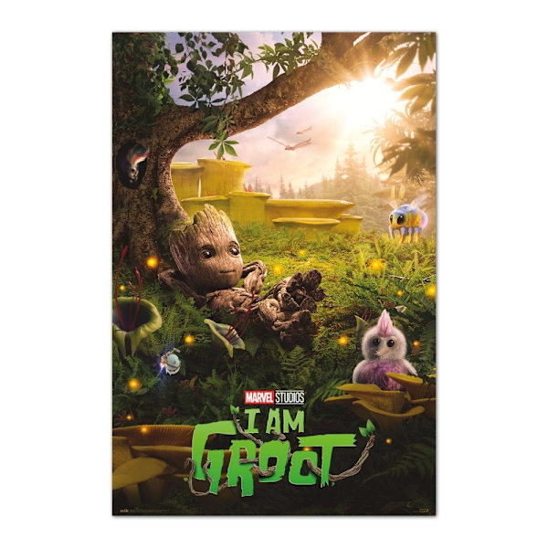 Poster - MARVEL GROOT CHILL TIME Multicolor