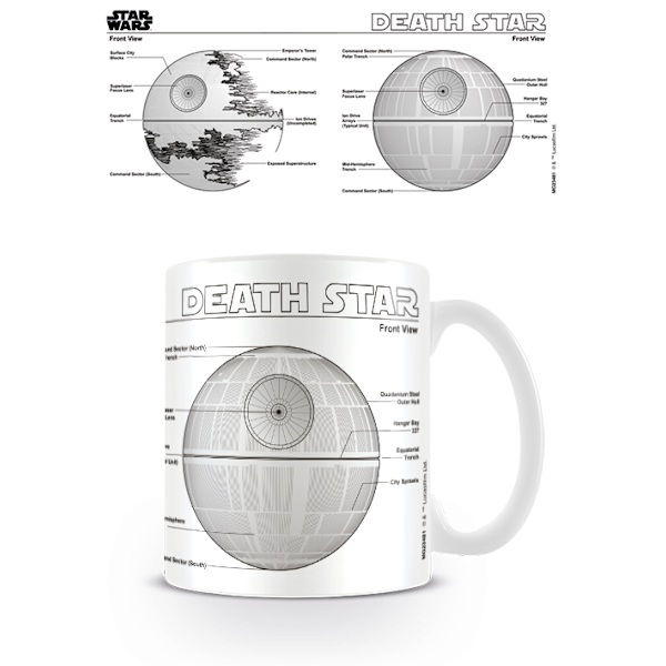 Star Wars - Death Star Sketch - Mugg Multicolor