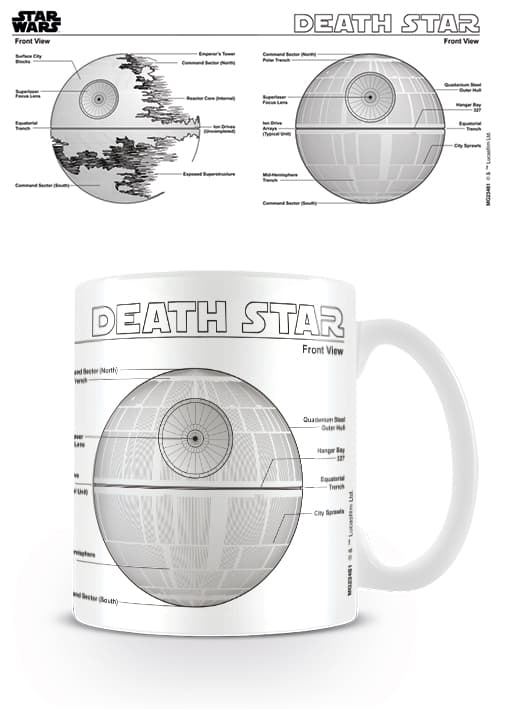 Star Wars - Death Star Sketch - Mugg multifärg