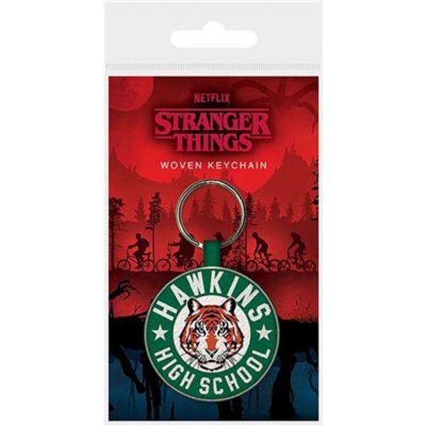 STRANGER THINGS (HAWKINS HIGH SCHOOL) WOVEN KEYCHAIN Multicolor