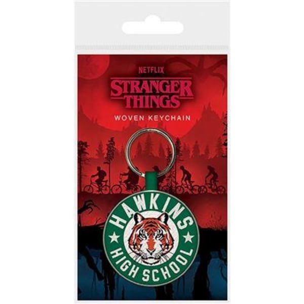 STRANGER THINGS (HAWKINS HIGH SCHOOL) WOVEN KEYCHAIN multifärg