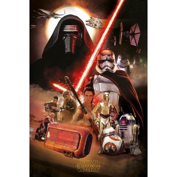 Star Wars - The Force Awakens - Kylo Ren & Captain Phasma R2D2 multifärg