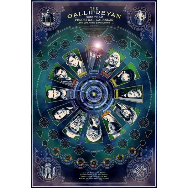Doctor Who - Gallifreyan Calendar multifärg