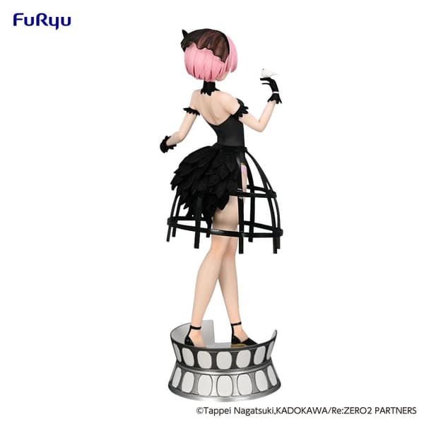 Staty - Re: Zero Exceed Creative PVC Statue Ram Cage Dress 22 cm multifärg