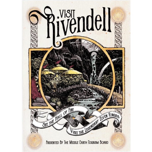 A3 Print - Lord of the rings - Visit Rivendell multifärg