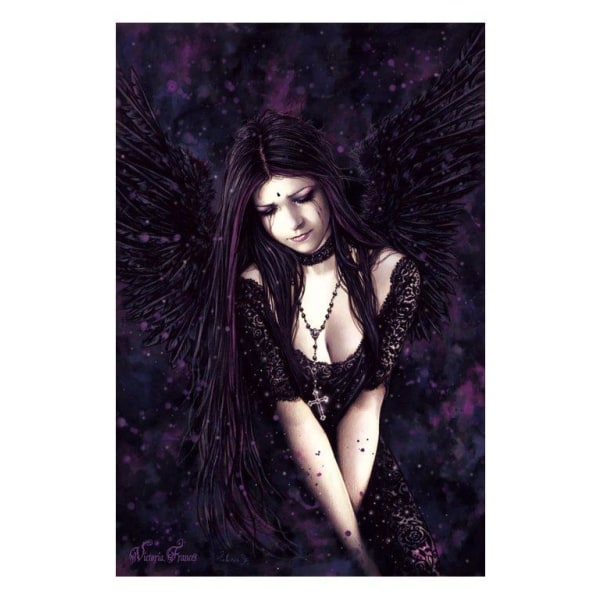 Victoria Frances - Purple Sad Angel Multicolor