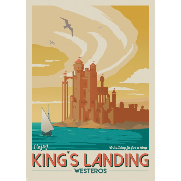 A3 Print - Game Of Thrones - Enjoy Kings Landing Multicolor
