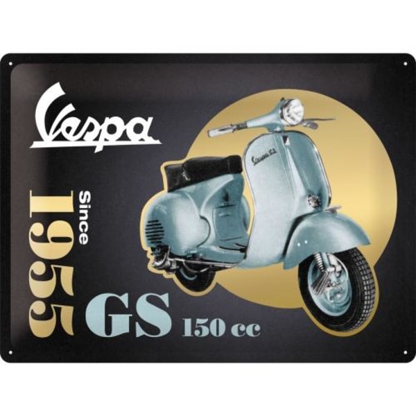 Metallskylt 30Ã—40 cm Vespa GS 150 multifärg