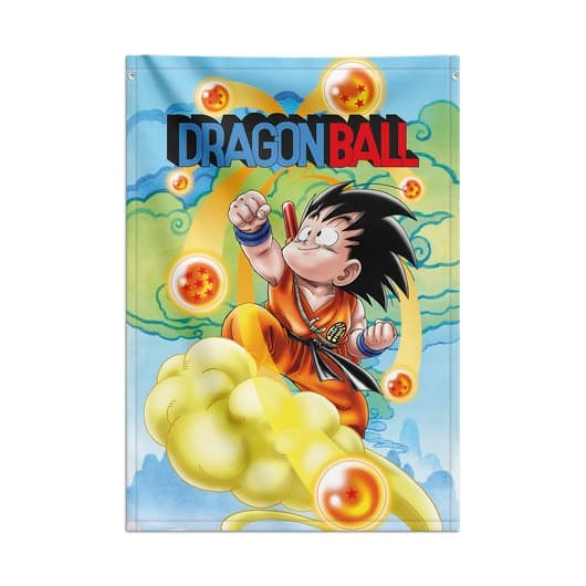 Posterflagga - Dragon Ball - Goku Multicolor