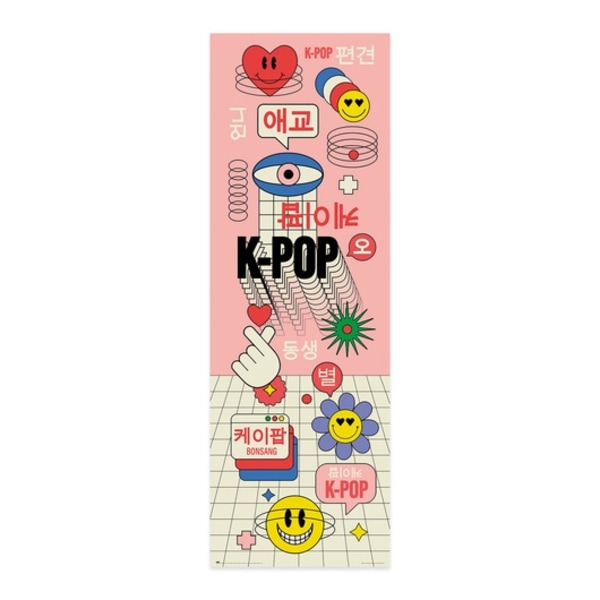 K-Pop - Pink Stor plakat Multicolor