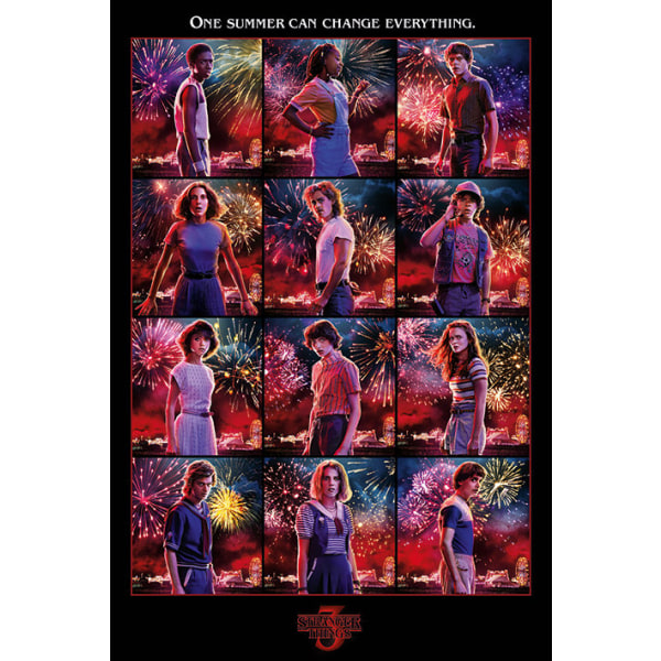 Stranger Things - Character Montage Season 3 Multicolor