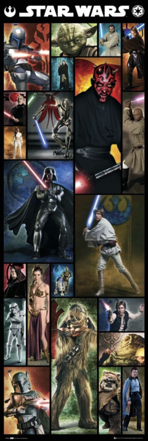 Star Wars - Collage - Stor poster multifärg