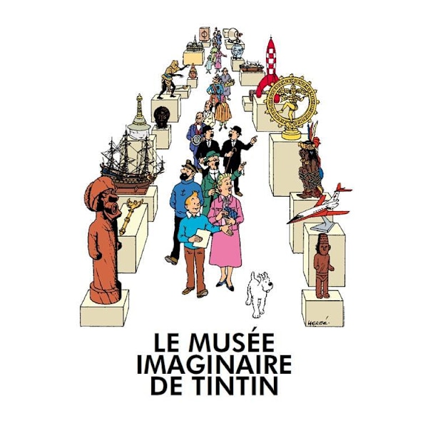 Poster - le musée imaginaire de Tintin - Tintins museum multifärg