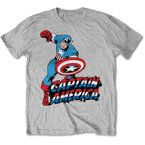 Marvel Comics - T-shirt Captain America - Unisex L Multicolor L