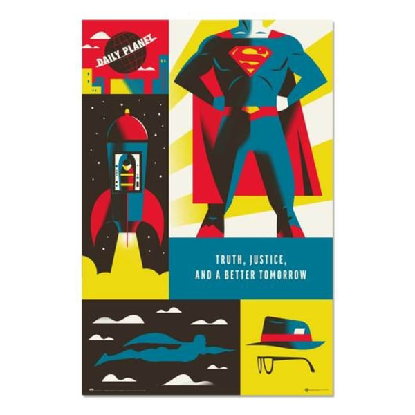 STÅLMANNEN - SUPERMAN - 100 YEARS WB Multicolor
