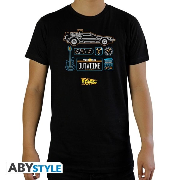 TILBAGE TIL FREMTIDEN - T-shirt "DeLorean" Multicolor M