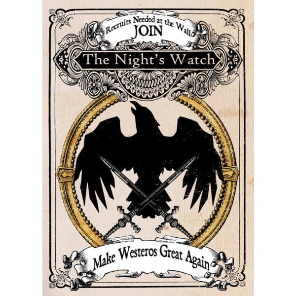 A3 Print - Game Of Thrones - Join The Night's Watch multifärg