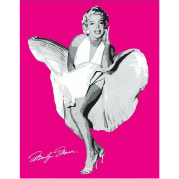 Marilyn Monroe - Seven year itch, Pink Multicolor