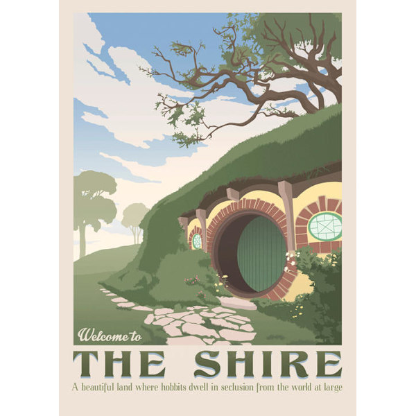 A3 Print - Lord of the rings - Welcome to The Shire Multicolor