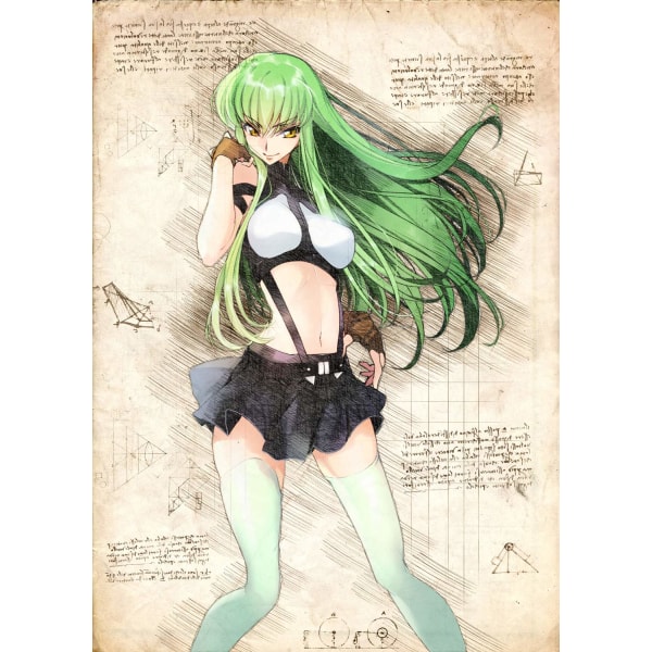 A3 Print - Code Geass - C.C Multicolor