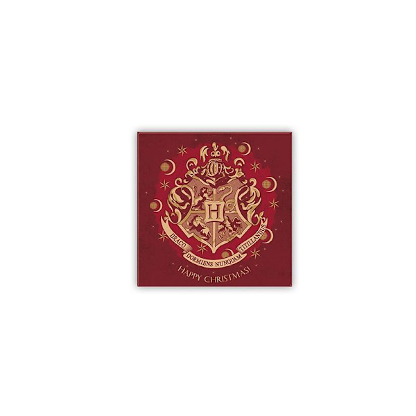 Harry Potter - Magnet 8x8cm - X-MAS - Hogwarts Red multifärg