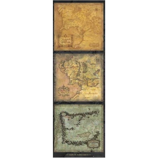 Lord of the rings - Maps of Middle earth Multicolor