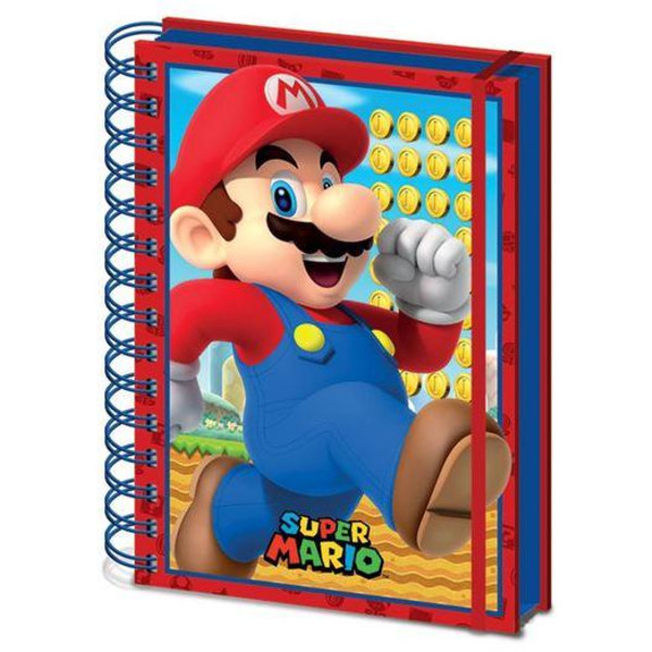 SUPER MARIO (3D) Anteckningsbok multifärg