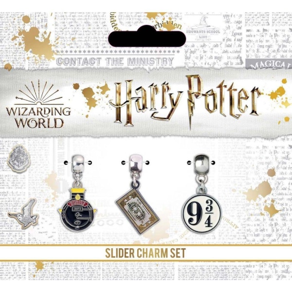 Harry Potter - Hogwarts Express Berlockset - Silverpläterad Multicolor
