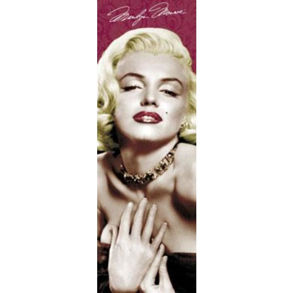 Marilyn Monroe - Røde Læber Guld Halskæde Multicolor