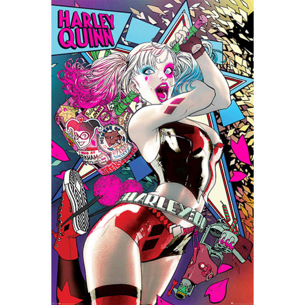 Batman - Harley Quinn Neon Multicolor