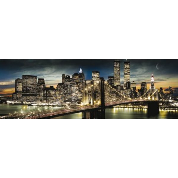 New York - Manhattan - Yö ja kuu Multicolor