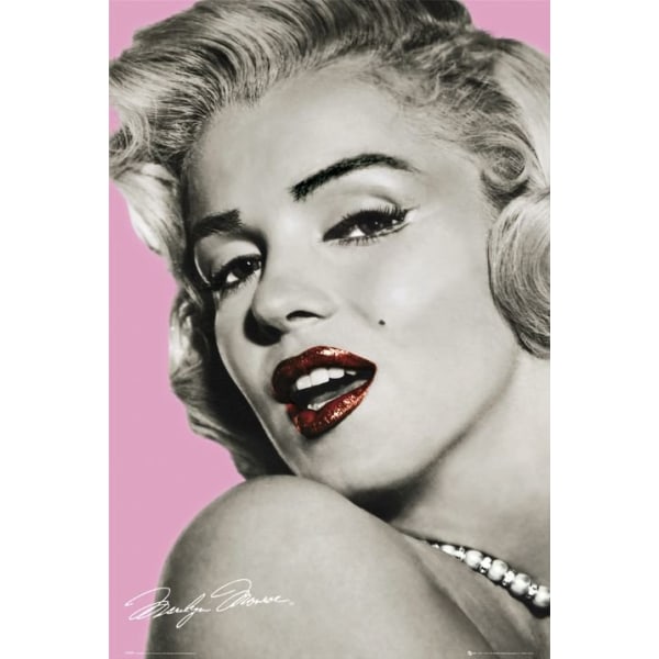 Marilyn Monroe - Red Lips Pink multifärg