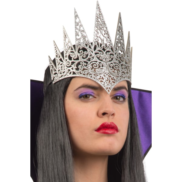 Ansiktsmask - Silver Crown in carved fabric multifärg