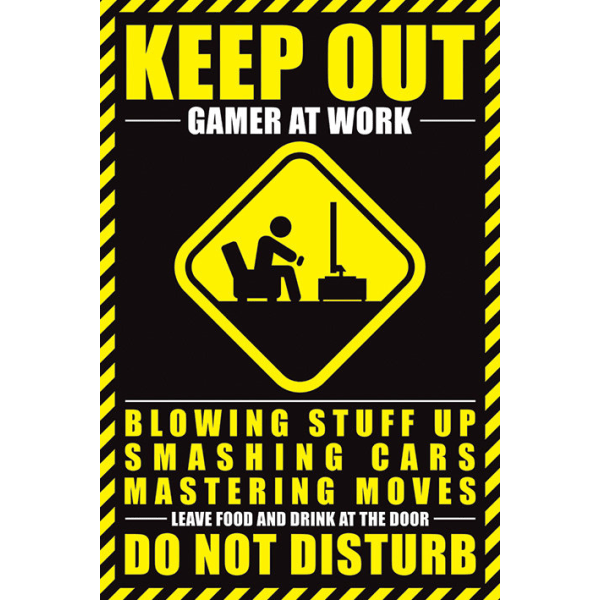 Gamer At Work - Keep out multifärg