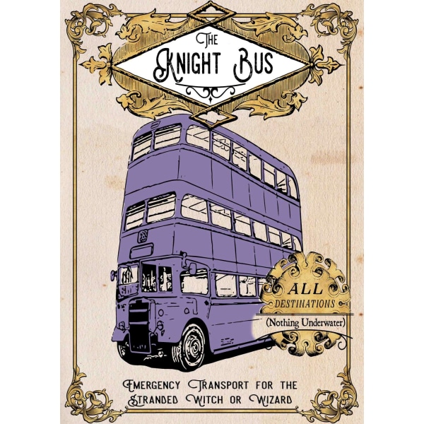 A3 Print - Harry Potter - The Knight Bus Multicolor