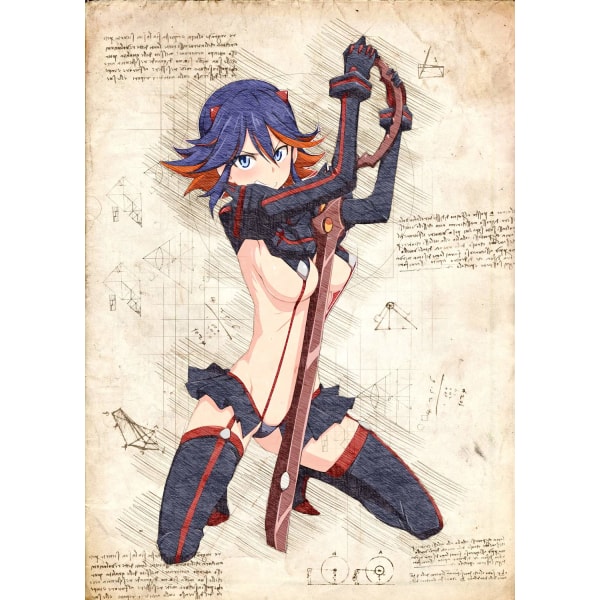 A3-print - Kill la Kill - Matoi 2 Multicolor