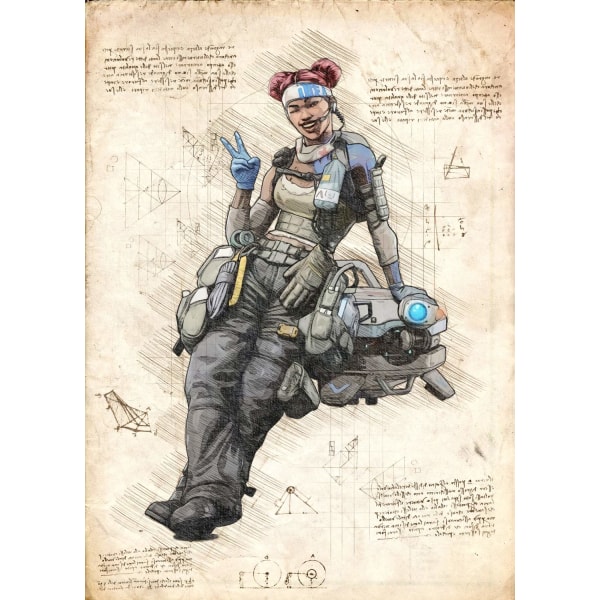 A3 Print - Overwatch artwork - Lifeline Multicolor
