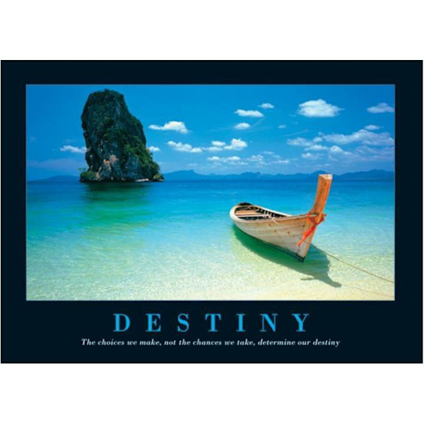 Destiny - Båt på perfekt strand multifärg