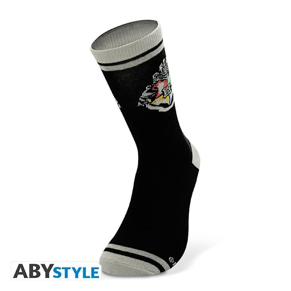 HARRY POTTER - Strumpor - Black & Grey - Hogwarts Multicolor one size