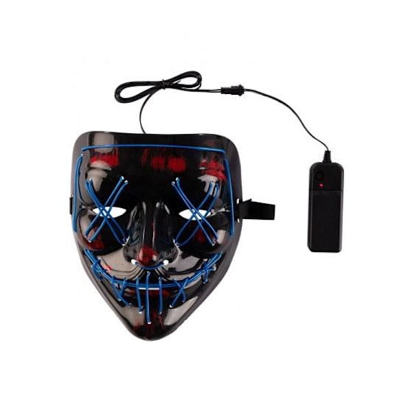 Läskig mask med belysning multifärg