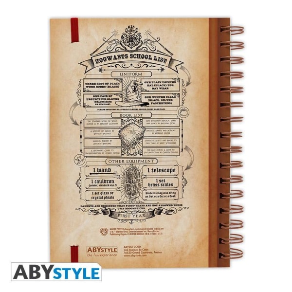 Anteckningsbok - HARRY POTTER - Notebook "Hogwarts School" Multicolor