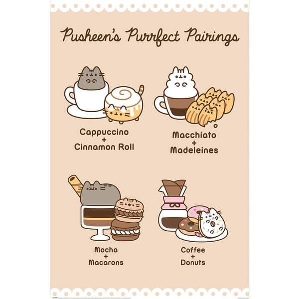 Poster - PUSHEEN (PURRFECT PAIRINGS) multifärg