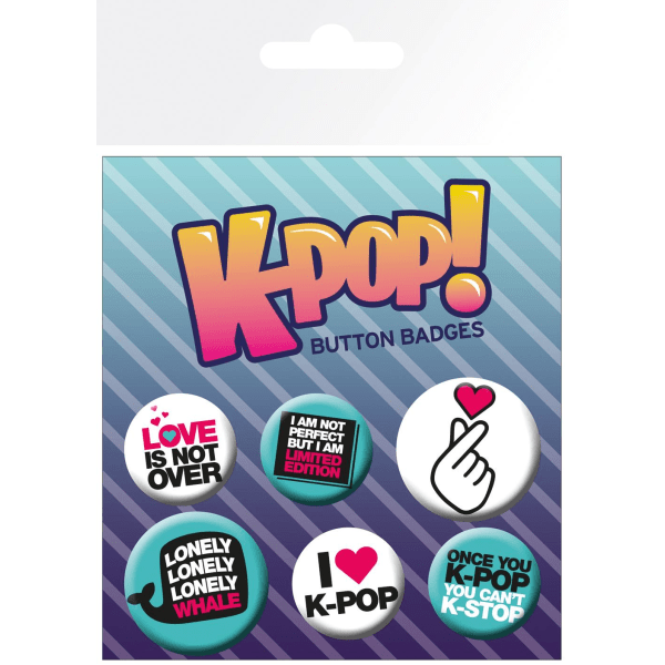 Badge Pack - K-POP-citater Multicolor
