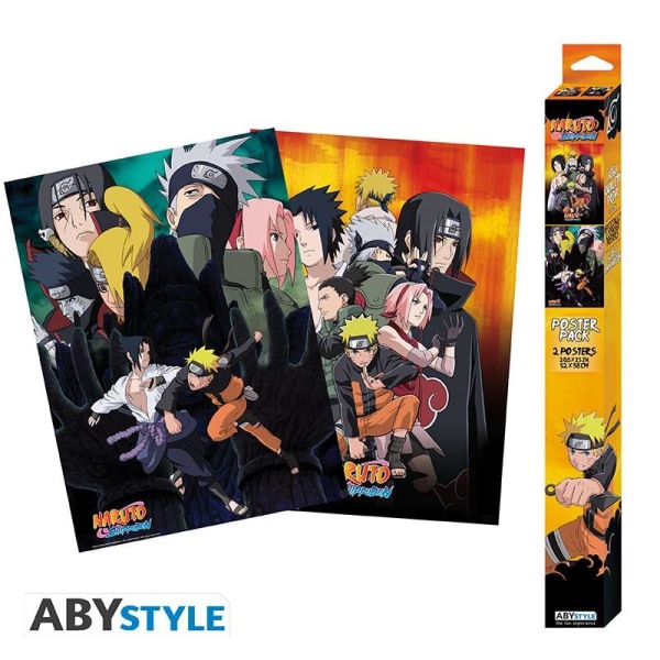 NARUTO SHIPPUDEN - Set 2 Chibi Posters - Ninjas Multicolor