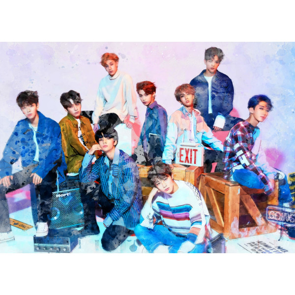 A3 Print - K Pop - Stray Kids Multicolor