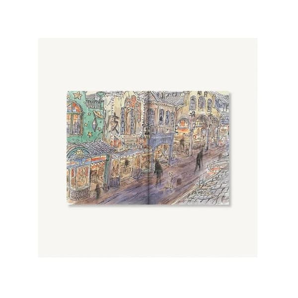Spirited Away - Anteckningsbok med vackra illustrationer Multicolor