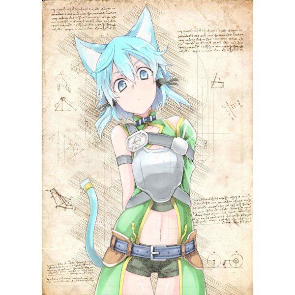 A3 Print - Sword Art Online 5 Sinon 2 multifärg