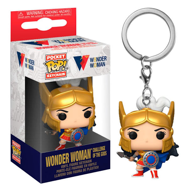 Nyckelring - Pocket POP - 80th Wonder Woman Challenge Of The Gods Multicolor