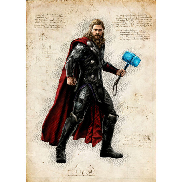 A3 Print - Thor Multicolor